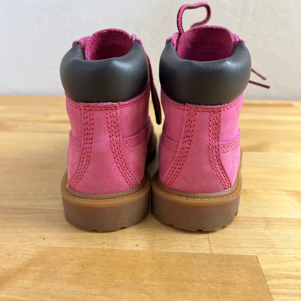 Timberland Pink Susan G Komen Waterproof High Top Boots Kids Toddler US 9‎